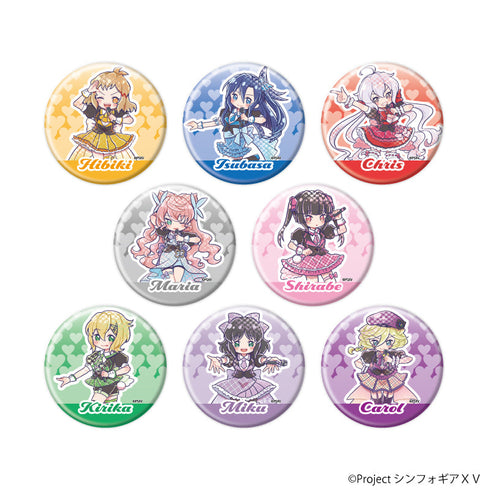 『戦姫絶唱シンフォギアXV』缶バッジ25/コンプリートセット(全8種)(グラフアートイラスト)